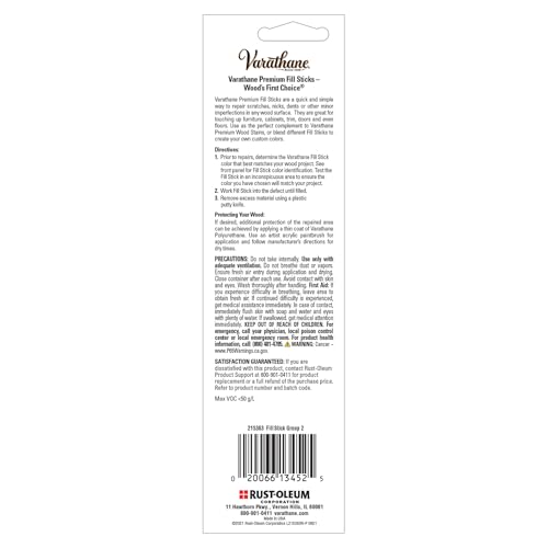 Varathane Wood Fill Stick, .5 oz, Summer Oak/Traditional Pecan/Ipswich Pine - color: Summer Oak/Traditional Pecan/Ipswich Pine