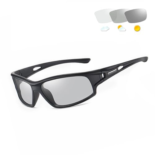YIMI Polarized Photochromic Driving z87 Sunglasses For Men Women Day and Night safety glasses - color: Photochromic/Black Lens