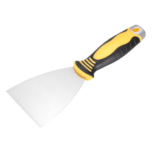 uxcell Putty Knife 3" High Carbon Steel Paint Scraper Flexible Drywall Repair Mud Knife for Removing Cement Wallpaper Mud Adhesive Taping with Metal Hammer End - size: 3"