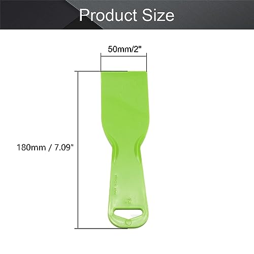 Utoolmart Putty Scraper 2" Plastic Flexible Putty Knives Spreader for Taping Drywall Wall Painting Green 3Pcs - size: 2 inch