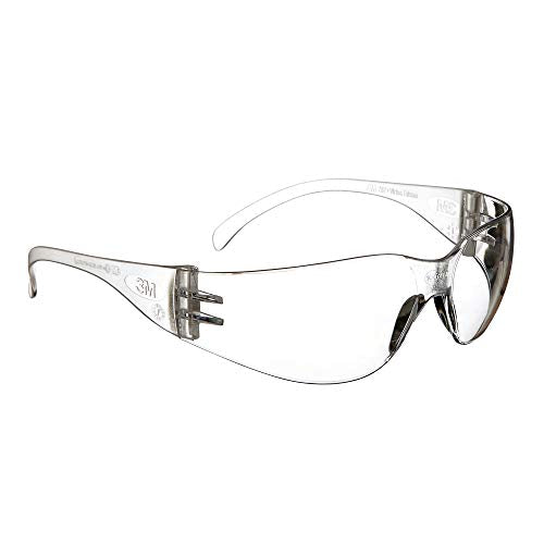 3M Safety Glasses, Virtua, 20 Pair, ANSI Z87, Unisex, Anti-Fog, Scratch Resistant, Clear Lens, Clear Frame, Affordable Eye Protection, Lightweight, Wraparound Coverage - size: Pack of 20, style: Anti-fog, Anti-scratch
