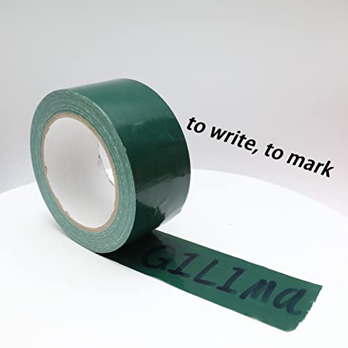 QILIMA Dark Green Duct Tape, Waterproof Duct Cloth Fabric, Professional Grade Duct Tape for Photographers,Repairs, DIY, Crafts, Indoor Outdoor Use,2 Inch X 28 Yards, Green - color: Green