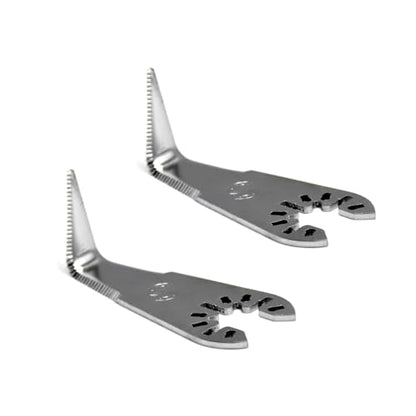 Jitterbug (2 Packs) Cold Knife Blade L-Shaped Windshield Cutting Blades for Car Door Window Seal Cutter Windscreen Removal Tool - Fit All Major Brands of Oscillating Tool