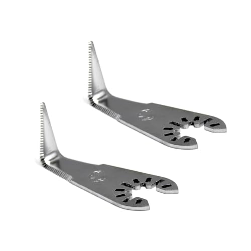 Jitterbug (2 Packs) Cold Knife Blade L-Shaped Windshield Cutting Blades for Car Door Window Seal Cutter Windscreen Removal Tool - Fit All Major Brands of Oscillating Tool
