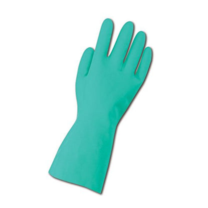 MAGID ComfortFlex Unlined Pebble Grip 13” Long Nitrile Gloves, 12 Pairs, Size 8/Medium, WU5 - color: 15 Mil., size: 8/M