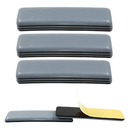 Bivethoi 10 Pcs Furniture Glide Rectangle, Self-Adhesive Sliders Pads Magic Sliders Floor Protectors Sofa Glides for Carpet, Wood & Ceramic Tile Floor(25 * 100mm) - size: 4" x 1", Rectangular