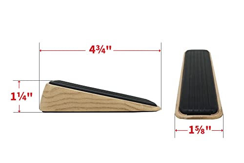 Shepherd Hardware 9333 Designer Door Wedge, Woodgrain, Non-Skid Rubber Base Grip