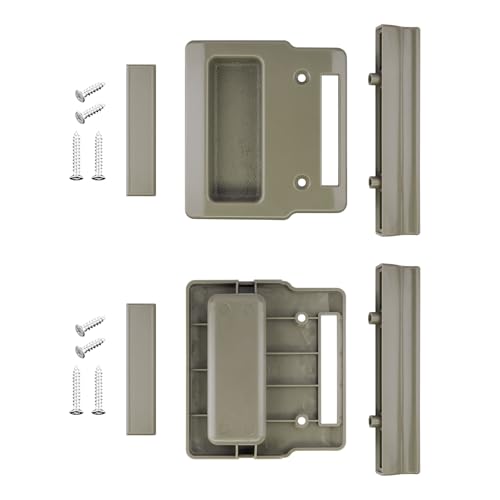 Stone Screen Hardware Kit for Andersen Doors, Fits Andersen A-Series Gliding & Hinged Patio Doors, Frenchwood, Narroline, Perma-Shield, Two/Three-Panel Series Doors Manufactured from 1982 to Present - color: 2Pcs Stone