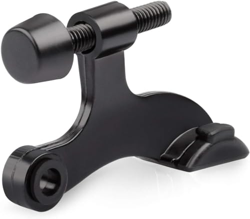 HOMOTEK 48 Pack Hinge Pin Black Door Stopper,Adjustable Deluxe Heavy Duty Door Stopper 2-1/2"x1-3/4,with Black Rubber Bumper Tips - color: Black, size: 48 Pack