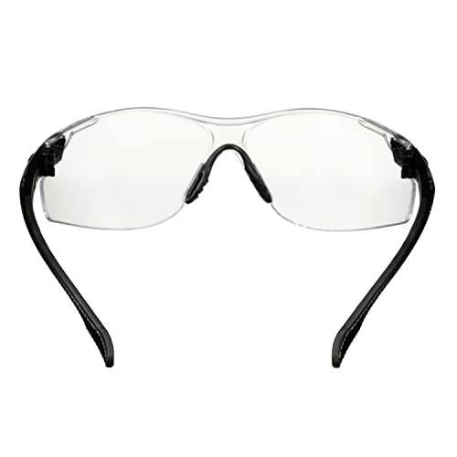 3M Solus 1000 Series, S1501SGAF, Black Temples, Scotchgard Anti-Fog Coating, Clear AF-AS lens - color: Black