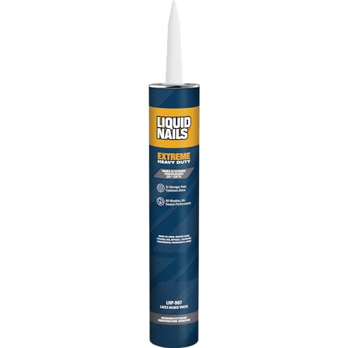 Liquid Nails Extreme Heavy Duty Construction Adhesive - color: White, size: 28 Ounce, style: Extreme Heavy Duty