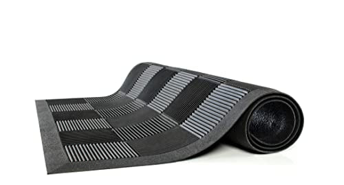 Guardian Floor Protection PARQUET2X3 Parquet Wiper Scraper Outdoor Floor Mat, Rubber, Black, 2' Length, 3' Width - size: 2' x 2' (Rectangular)
