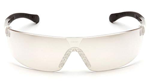 Pyramex Provoq Safety Eyewear Blue Mirror Lens Black Temples - color: Black