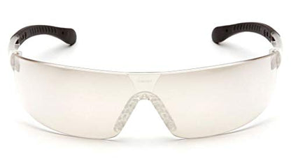 Pyramex Provoq Safety Eyewear Blue Mirror Lens Black Temples - color: Black