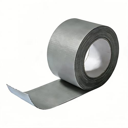 Waterproof Sealant Tape Self Adhesive Rubberized Asphalt Tape for RV Roof Metal Roof Corrugated Roof Leak Repair UV Resistant Heavy Duty Waterproofing Membrane(Gray, 3.94in*196.85in) - color: Gray, size: 3.94in*196.85in