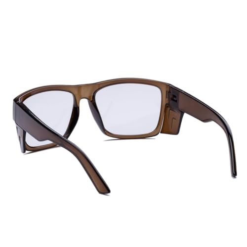 TransitionSafetyGlaseswith ANSI Z87+ImpactApproved Wraparound&Anti Bluelight UV400 - color: Olive Green