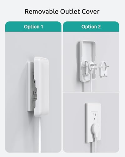 NUTICT Outlet Cover Extension Cord, Flat Plug Power Strip 10ft, 8 Outlets (4-2Pin)& 4 USB Ports (3 USB C), 13A/1625W, 1440J Surge Protector, Wall Mountable, Ideal for Home Improvement, Tight Spaces - size: 10FT (4-2 Prong Outlets)
