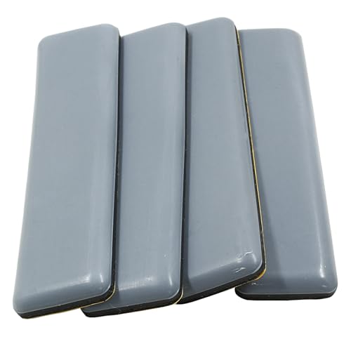 Bivethoi 10 Pcs Furniture Glide Rectangle, Self-Adhesive Sliders Pads Magic Sliders Floor Protectors Sofa Glides for Carpet, Wood & Ceramic Tile Floor(25 * 100mm) - size: 4" x 1", Rectangular