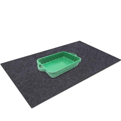 2pcs Cleanable Floor Oil Spill Mat (2'5" x 3') Oil Absorbing pad Durable Protective Surface Can be Used for car Oil Change - size: 2-2Pack 2'5" x 3'