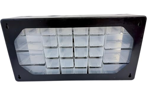Homak 30-Drawer Parts Organizer, Black, HA01030102 - size: 30-Drawer