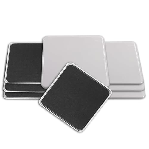 4pcs 5" Reusable Large Furniture Sliders for Carpet, Square Large Carpet Furniture Moving Pads, Heavy-Duty Furniture Movers Sliders Moving Furniture Sliders Easily Move - size: 4 Pcs 5" Large Square Reusable