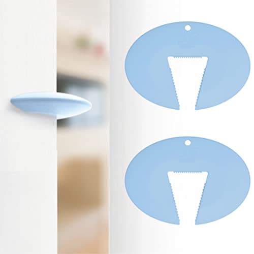 Neobay Door Pinch Guard and Door Slam Stopper, Durable Silicone Door Finger Pinch Guard, Prevents Finger Pinch Injuries, Slamming on Even Heavy Doors, Door Safety for Kids, 2 Packs Blue Basic. - color: Blue2 Packs basic