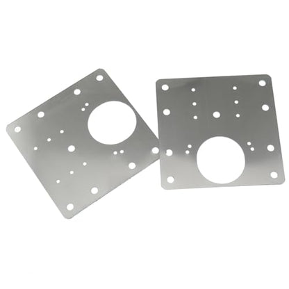 Stainless Steel Cabinet Door Hinge Repair Plate 8 Holes with Screws for Fixing Kitchen Cabinets Wardrobes Dressing Tables Wooden Tables and Chairs Beds and Shelves - style: 8 Holes