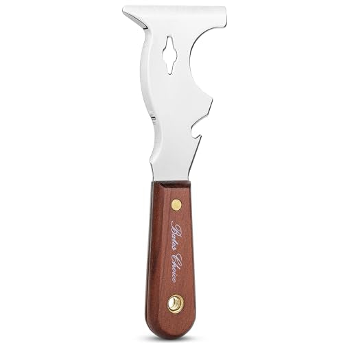 Bates- Paint Scraper, 9 in 1 Painters Tool, Mahogany Wooden Handle, Paint Scrapers for Wood, Painters Tool, Painters Knife, Paint Scraper for Painting, Putty Knife, Metal Scraper, Spackle Knife - color: Plastic, size: 1 Pack