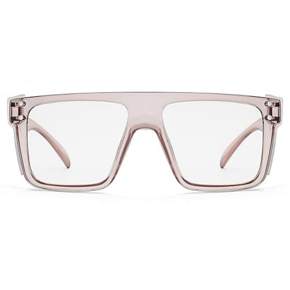 ANSI Z87 Safety Glasses, Photochromic UV400 Blue Light Blocking, Impact Resistant Work Glasses for Construction - color: Clear Champagne