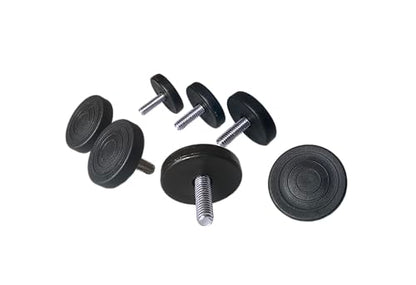 1.5" Base Furniture Levelers,#304 Stainless Steel 3/8"-16 Bolt with Screw-in nut-Pack of 4 | Heavy Duty Adjusting Foot| 1" Adjustable Furniture Legs for Table,Furniture Legs. Low Profile - size: 3/8"-16 bolt,Pack of 4