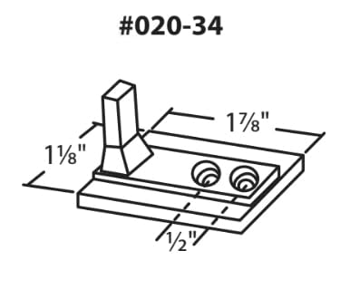WRS 1-7/8" Pivot Bar – 2-Hole Pivot Bar Replacement – Tilt Window Sash Connector – Fixes Window that Won’t Tilt or Stay Balanced (Manganese Bronze) - color: 1-7/8" Pivot Bar - Manganese Bronze