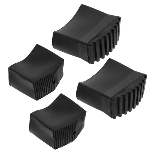 Artibetter 4pcs Non-Slip Rubber Ladder Feet Pads Durable Step Mat Covers for Home Use Easy Installation Floor Protection Compatible with Standard Ladders