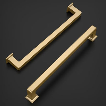 Amerdeco 10 Pack Champagne Bronze Cabinet Pulls 6.3 Inch(160MM) Hole Centers Kitchen Cabinet Handles Cabinet Hardware Kitchen Handles for Cabinets Cupboard Handles Drawer Pulls ZH0019… - color: Champagne Bronze, size: 6.25"/160MM Hole Center