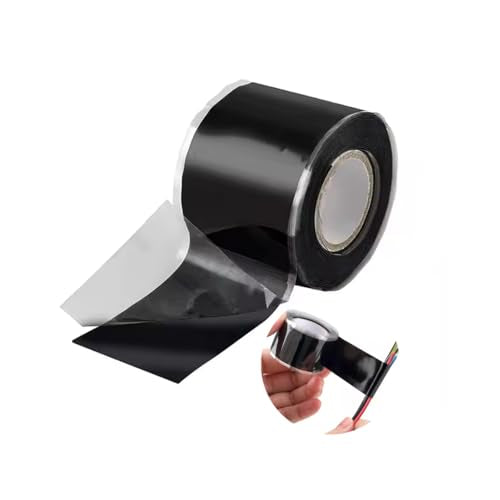 Hose Repair Tape, Self Fusing Silicone Tape 1 Inch x 10Ft, Waterproof Self Fusing Rubber Tapes Rescue Tape Silicone Rubber Self Fusing Tape for Pipe Leaks Emergency Repair