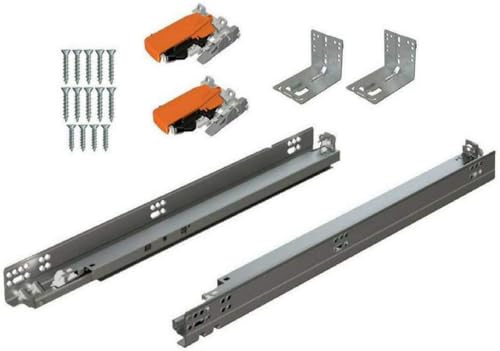 Bundle - 15" BLUM Tandem Drawer Slides with BLUMOTION. Includes Slides 563H, Locking Devices, Rear Mounting Brackets, Screws and Instructions.