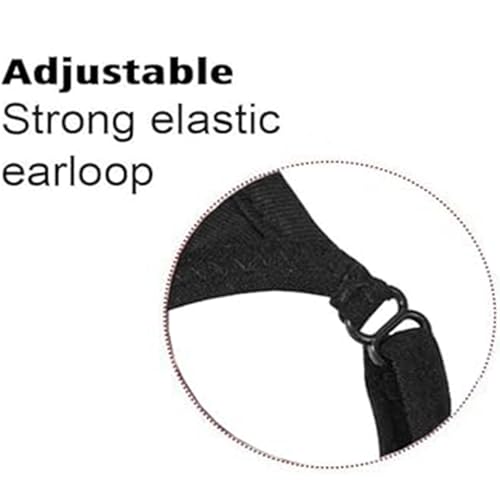 Black Cloth Face Mask 3 Pack,Washable, Reusable and Breathable Face Covering with Nose Wire and Adjustable Ear Protection Loops for Adult & Teens - style: Pack 3 With Adjustable Loops