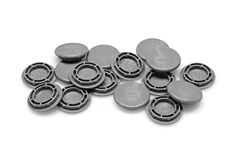 GorillaGlides CB324 Replacement Slider Cap Inserts for GorillaGlides Model CB323 1-1/4 Inch Plastic Glides (16 Pack) Snap in - size: 1-1/4 Inch