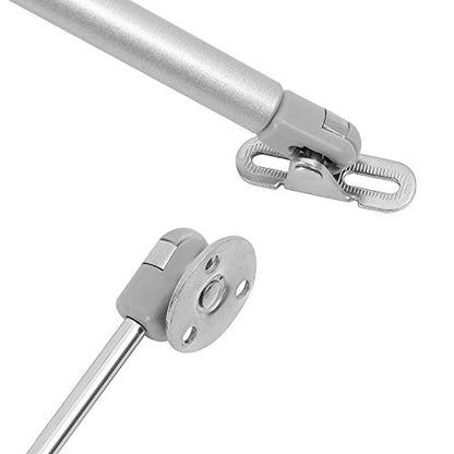 KEILEOHO 6 PCS Hydraulic Support Cabinet Hinge, 100N Soft Close Gas Strut Lift Support Cabinet Hinges with Mounting Hardware for Kitchen, Cupboard