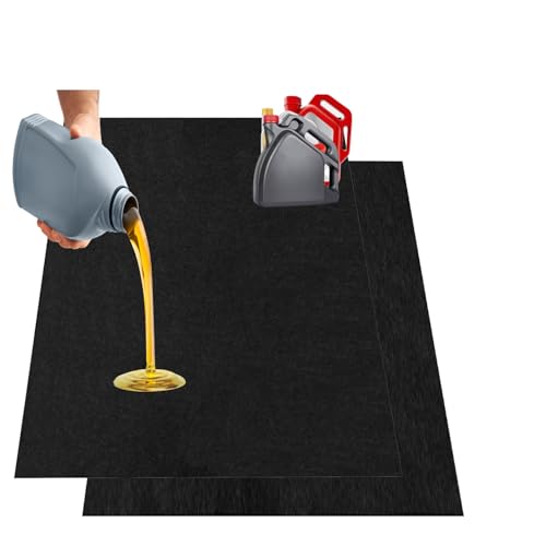 Oil Spill Mat, 36 * 60in Garage Floor Mat for Under Car, Absorbent Oil Pad, Waterproof Backing Protects Floor(2 Pack) - size: 3' x 5' (36*60)
