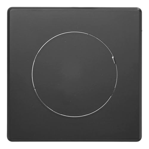 M METERXITY 1-Pack Access Panel for Drywall, 4x4 Inch Plastic Self Adhesive Wall Hole Cover Access Doors for Wiring Cable/Ceiling, Removable Plumbing Wall Panel [Black, Round] - color: Black