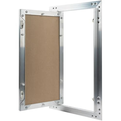 8" x 16" Waterproof Drywall Access Panel, Tileable and Paintable Ceiling and Wall Access Panel for Drywall, Wire Cover for Wall Covering Panels, Push to Open, Flush-Mount Wall Hole Cover - size: 8" X 16"