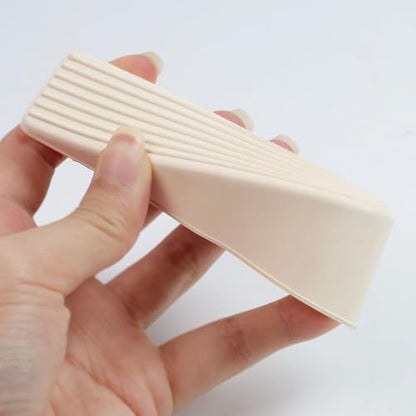 Door Stopper Door Stop Wedge Non Scratching Door Holder Small White - Pack of 4 - color: White