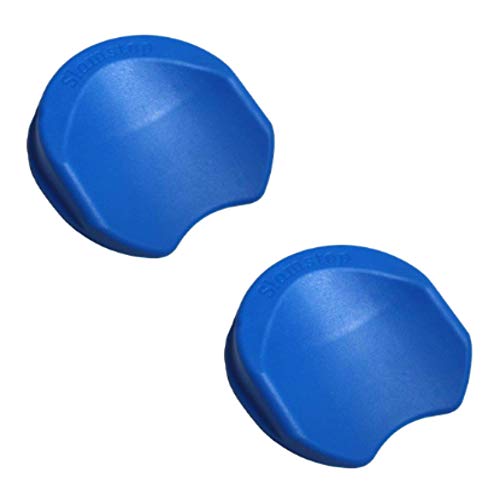SlamStop Door Stopper Stops Slamming Doors by Wedging Door Open (2 Pack, Blue) - color: Blue, size: 2 Pack