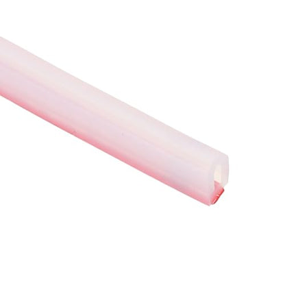 PATIKIL Silicone Weather Stripping Door Seal, 9.8 ft D Shape Weather Stripping Self Adhesive Door Seal Strip for Door Frame, Window Sealing, Large Gap, 15/64" Wx5/64 Tx5/16 H, Clear/Red - size: 9.8 ft Long, 15/64"Wx5/64"Tx5/16"H