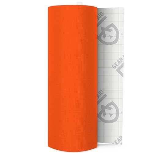 GEAR AID Tenacious Tape 3” x 20” Micro-Ripstop Fabric Gear Repair Tape, Fix Holes and Rips in Puffy Jackets, Rain Gear, Tents, Sleeping Bags and Outdoor Equipment, Orange, 1 Roll - color: Orange, style: 3" × 20" (1 Roll)