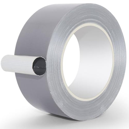 Silver Duct Tape, Heavy Duty Waterproof, 2 Inches x 32 Yards, Durable, Easy-Tear, No Residue for Home Repairs, Industrial, Fixed Carpet Edge, DIY Projects - color: Silver