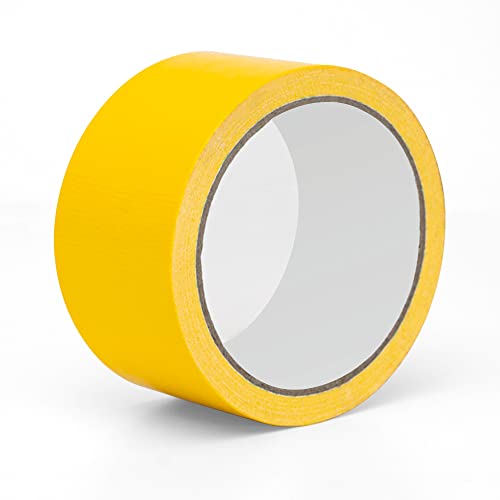 Reniteco Yellow Duct Tape- 2 inches x 10 Yards, Waterproof & All-Weather, No Residue, UV Resistant, Heavy Duty for Car, Home & Outdoor Repairs, 1 Roll - color: Yellow, size: 2in*10yard