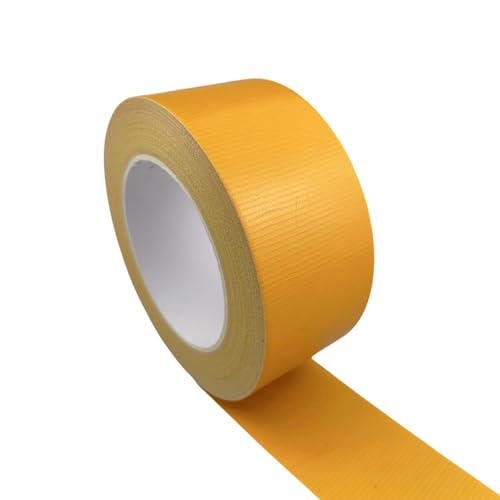 Multi-Purpose Duct Tape 2 Inch x 33 Yards, Heavy Duty, Waterproof, Great for Repairs, Packaging, Arts Crafts and DIY Projects (Yellow) - color: Yellow, size: 2 Inch