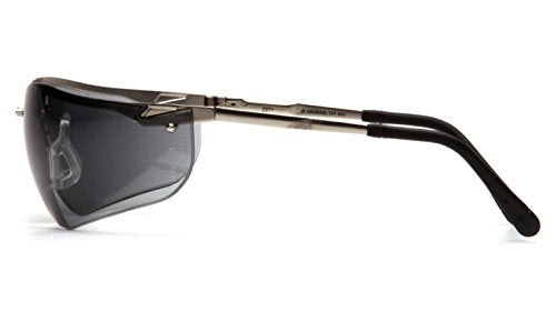 Pyramex Venture II Safety Eyewear, Indoor/Outdoor Mirror Anti-Fog Lens - color: Gray Lens/ Gun Metal Frame