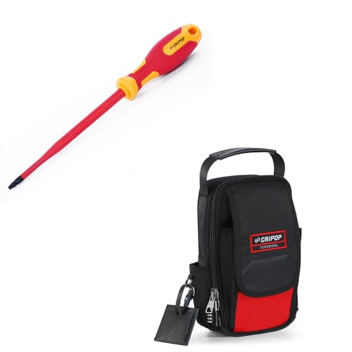 Insulated Square Screwdrivers and TECH14 Electrician Tool Bag